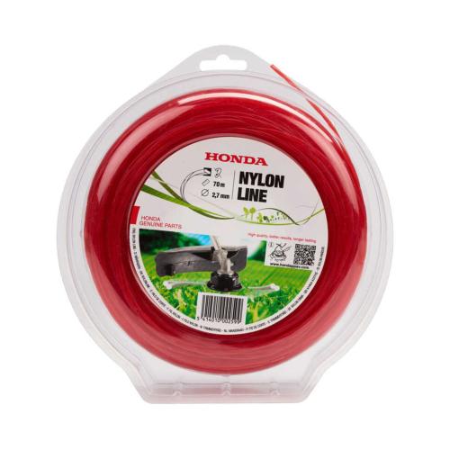 Fil nylon Honda silencieux 2,7 mm rouge – 70 m – torsadé – Réf. 72511-VF9-070SLRE