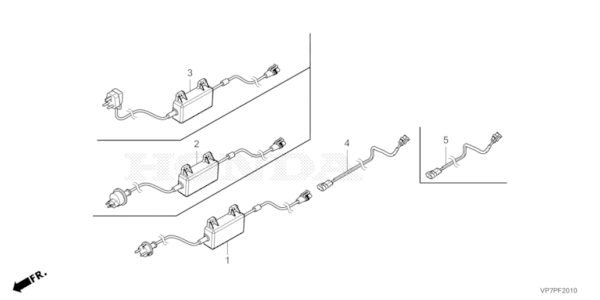 ADAPTATEUR SECTEUR POUR HRM1500E HONDA MIIMO