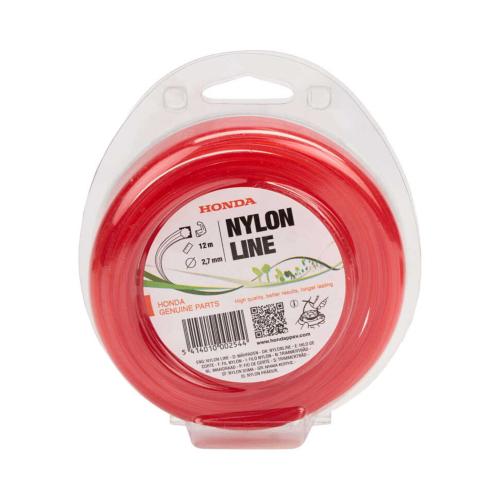 Fil Nylon Haute Résistance Rouge 2,7 mm x 12 m – Réf. 72511-VF9-012WXRE – Débroussailleuses Honda