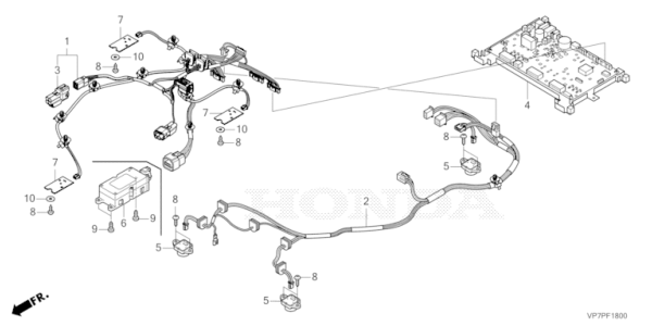 FAISCEAU FILS HRM1500E LIVE HONDA MIIMO