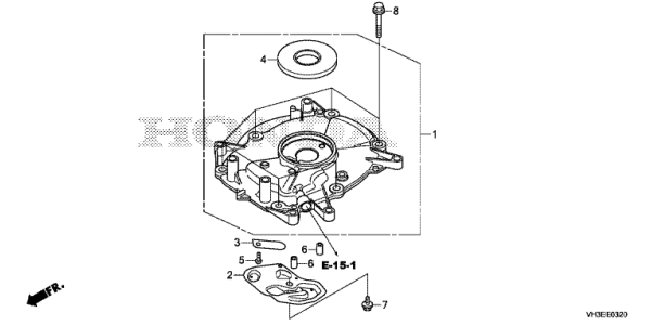 E-3-20 LOGEMENT DU CARTER MOTEUR 