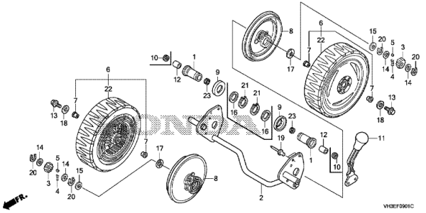 F-9-1 ROUE ARRIERE