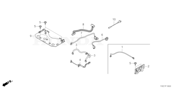 FAISCEAU DES FILS POUR HRM40E & LIVE HONDA MIIMO