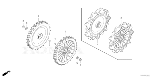 ROUE HRM2500E HONDA MIIMO