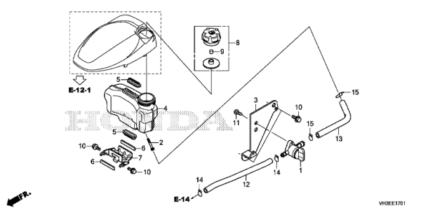 E-17-1 RESERVOIR A CARBURANT
