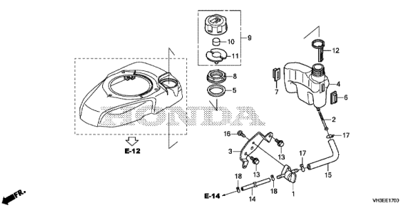 E-17 RESERVOIR A CARBURANT