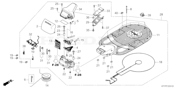 STATION D'ACCUEIL HRM2500E HONDA MIIMO